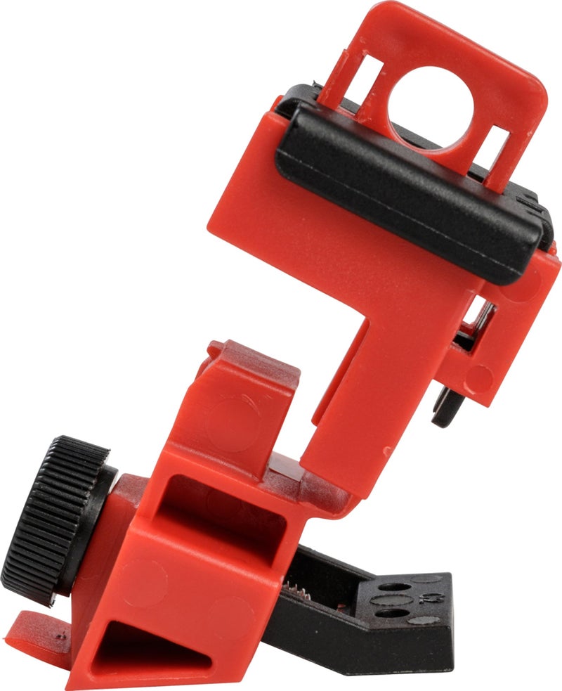 Brady Taglockâ„¢ Circuit Breaker Lockout Devices - 120/277 Volt Clamp-On Single-Pole Breaker Lockout Device with Detachable Cleat, No Lock Needed - Red - 148698 (Pack of 6) - Image 4